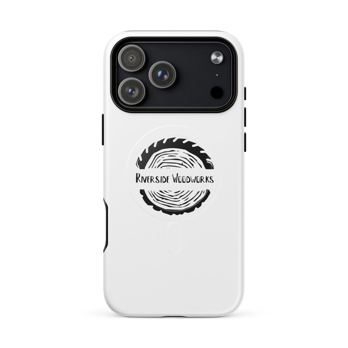 Riverside Woodworks MagSafe tough iPhone case with dual layer protection